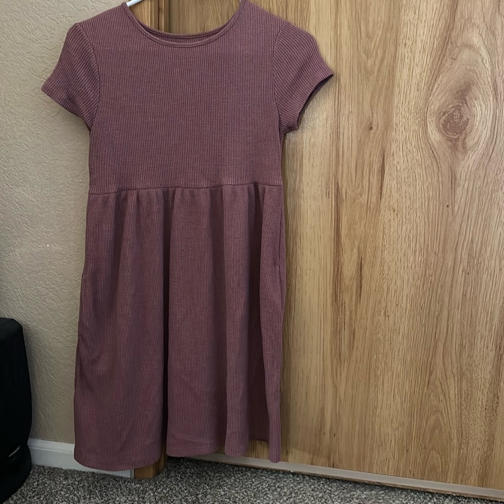wild fable textured mauve dress